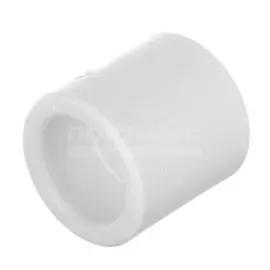 Муфта полипропилен, d25 мм, белая, РосТурПласт