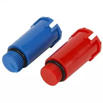 Заглушка комбинированная полипропилен, d20х1/2", наружная резьба, 2 шт, Valfex