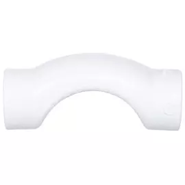 Обводное колено короткое полипропилен, d32 мм, белое, Valfex