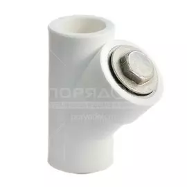 Фильтр полипропилен, d32 мм, 45 °, внутренняя/внутренняя, белый, Kalde