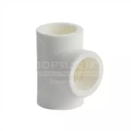 Тройник полипропилен, d32 мм, белый, Kalde