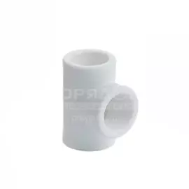 Тройник полипропилен, d25 мм, 90 °, белый, РосТурПласт