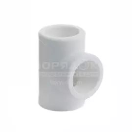 Тройник полипропилен, d32 мм, 90 °, белый, РосТурПласт