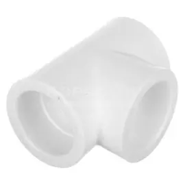 Тройник полипропилен, d40 мм, белый, Valfex