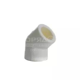 Уголок полипропилен, d20 мм, 45 °, внутренняя/внутренняя, белый, Kalde