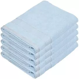 Полотенце банное 50х90 см, 100% хлопок, 420 г/м2, Горошек, Silvano, небесно-голубое, Турция, D28-7