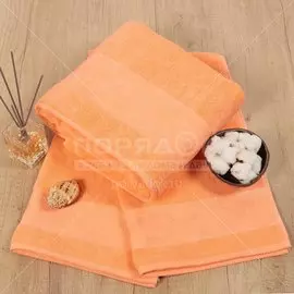 Полотенце банное, 50х90 см, Авангард, 450 г/кв.м, Цветы 3-D 5547 абрикосовое 32