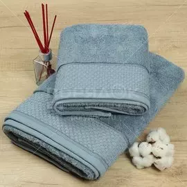 Полотенце банное, 50х90 см, Barkas, 600 г/кв.м, Пабло светло-серый Узбекистан