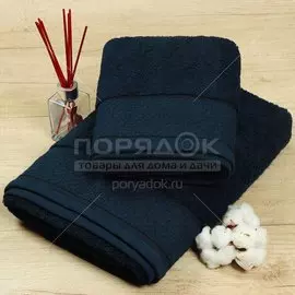 Полотенце банное, 50х90 см, Barkas, 600 г/кв.м, Пабло темно-лазурный Узбекистан