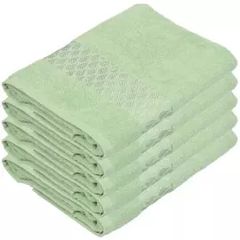 Полотенце банное 70х140 см, 100% хлопок, 420 г/м2, жаккард, Капелька, Silvano, зеленое, Турция, D29-12