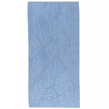Полотенце банное 70х140 см, 100% хлопок, 450 г/м2, жаккард, Листопад 5561, Авангард, васильковое, 155, Россия, С81-ЮА