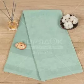 Полотенце банное, 70х140 см, Авангард, 450 г/кв.м, Цветы 3-D 5548-2 светло-бирюзовое 185