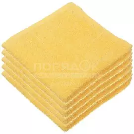 Полотенце кухонное, 30х30 см, Cleanelly Ocean, 400 г/кв.м, желтое 6083685