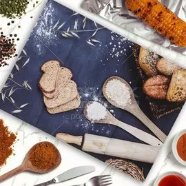 Полотенце кухонное 40х60 см, 200 г/м2, 100% хлопок, Silvano, Свежая выпечка, Узбекистан, 100045