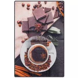 Полотенце кухонное махровое, 40х60 см, 140 г/м2, 100% полиэстер, Утренний кофе, Китай, T2020-95