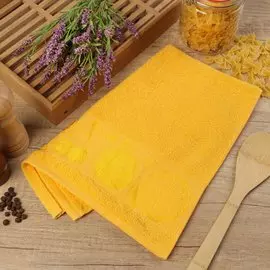 Полотенце кухонное махр, 35х60 см, Вышн текс, Жаккард бордюр, Фрукты, янтар,403 РФ, Ж1-3560.969.375