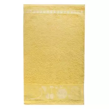 Полотенце кухонное махровое, 35х60 см, 100% хлопок, Вышневолоцкий текстиль, Жаккард Бордюр Фрукты, 307, Россия, Ж1-3560