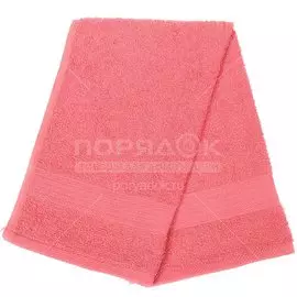 Полотенце кухонное махровое, 35х60 см, Вышневолоцкий текстиль Жаккардовый бордюр темно-розовое
