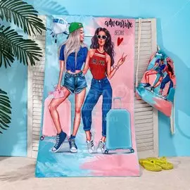 Полотенце пляжное, 70х140 см, Этель Приключение 4794206