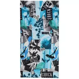 Полотенце пляжное 80х150 см, 100% хлопок, вафельное, Серфинг, Россия, ТХбК29016-3/150