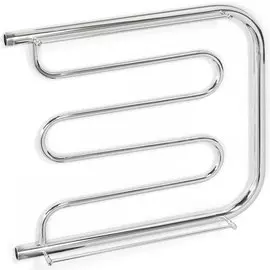 Полотенцесушитель Фокстрот, с полкой, 50х50х1", нержавеющая сталь, с креплением, Aquater, ПМ