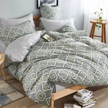 Постельное белье 1.5-спальное, простыня 145х214 см, 2 наволочки 70х70 см, пододеяльник 145х214 см, Адель, поплин, Артемида