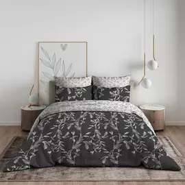 Постельное белье 1.5-спальное, простыня 150х214 см, 2 наволочки 70х70 см, пододеяльник 145х215 см, Василиса, бязь, Silver 1487/1