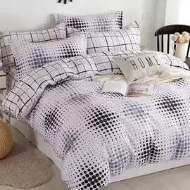 Постельное белье 1.5-спальное, простыня 150х220 см, 2 наволочки 50х70 см, пододеяльник 145х215 см, Cleo, сатин, коллекция Satin Lux, 16/1026-SL