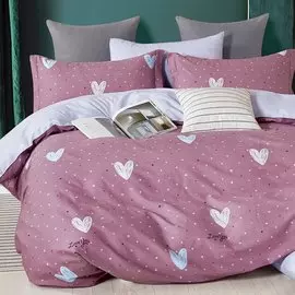 Постельное белье 1.5-спальное, простыня 150х220 см, 2 наволочки 50х70 см, пододеяльник 145х215 см, Cleo, сатин, коллекция Satin Lux, 16/665-SL