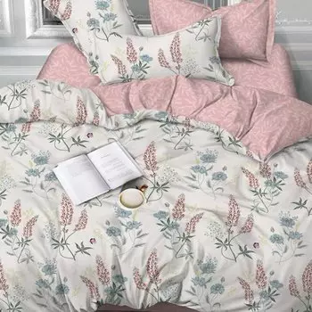 Постельное белье 1.5-спальное, простыня 150х220 см, 2 наволочки 70х70 см, пододеяльник 145х215 см, Cleo, сатин, коллекция Satin de Luxe, 15/717-SL