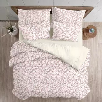 Постельное белье 2-спальное, простыня 200х220 см, 2 наволочки 50х70 см, пододеяльник 180х215 см, Волшебная ночь, перкаль, Эко стиль Essense