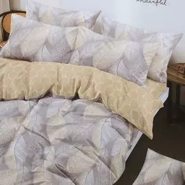 Постельное белье 2-спальное, простыня 175 х 214 см, 2 наволочки 70х70 см, пододеяльник 175 х 214 см, Адель, поплин, Золотой дождь