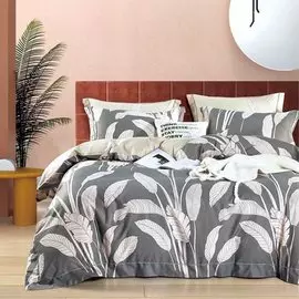 Постельное белье 2-спальное, простыня 180х215 см, 2 наволочки 70х70 см, пододеяльник 175х215 см, Butterfly, сатин, 2212