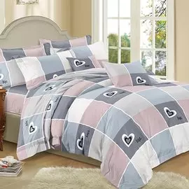 Постельное белье 2-спальное, простыня 200х220 см, 2 наволочки 70х70 см, пододеяльник 175х215 см, Cleo, полисатин, коллекция Art Color, 20/095-AC