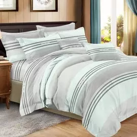 Постельное белье 2-спальное, простыня 200х220 см, 2 наволочки 70х70 см, пододеяльник 175х215 см, Cleo, полисатин, коллекция Art Color, 20/264-AC