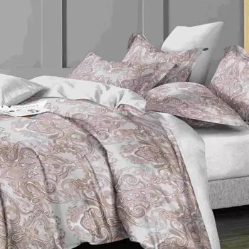 Постельное белье 2-спальное, простыня 200х220 см, 2 наволочки 70х70 см, пододеяльник 175х215 см, Cleo, поплин, коллекция Pure Cotton, 20/236-PC