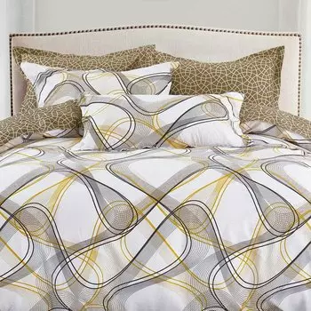 Постельное белье 2-спальное, простыня 200х220 см, 2 наволочки 70х70 см, пододеяльник 175х215 см, Cleo, сатин, коллекция Satin Lux, 20/648-SL