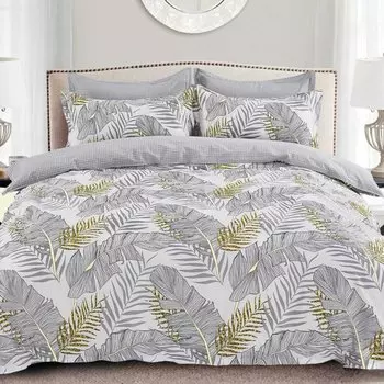 Постельное белье 2-спальное, простыня 200х220 см, 2 наволочки 70х70 см, пододеяльник 175х215 см, Cleo, сатин, коллекция Satin Lux, 20/652-SL