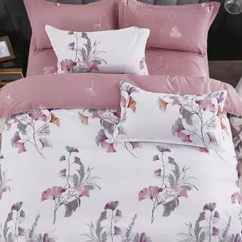 Постельное белье 2-спальное, простыня 200х220 см, 2 наволочки 70х70 см, пододеяльник 175х215 см, Cleo, сатин, коллекция Satin Lux, 20/660-SL