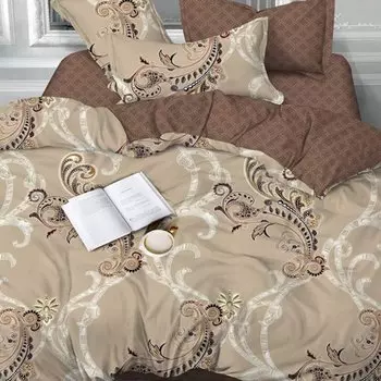 Постельное белье 2-спальное, простыня 200х220 см, 2 наволочки 70х70 см, пододеяльник 175х215 см, Cleo, сатин, коллекция Satin Lux, 20/719-SL