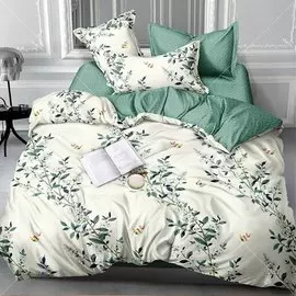 Постельное белье Butterfly 2-спальное поплин (простыня 180х215 см, 2 наволочки 70х70 см, пододеяльник 175х215 см) рис 5859-2