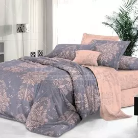 Постельное белье Butterfly 2-спальное сатин (простыня 180х215 см, 2 наволочки 70х70 см, пододеяльник 175х215 см) рис. Бейла