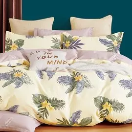 Постельное белье евростандарт, простыня 230х250 см, 2 наволочки 70х70 см, 2 наволочки 50х70 см, пододеяльник 200х220 см, Cleo, сатин, коллекция Satin de Luxe, 31/0031-SK