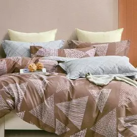 Постельное белье евростандарт, простыня 230х250 см, 2 наволочки 70х70 см, 2 наволочки 50х70 см, пододеяльник 200х220 см, Cleo, сатин, коллекция Satin de Luxe, 31/1066-SK