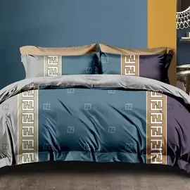 Постельное белье евростандарт, простыня 230х250 см, 2 наволочки 70х70 см, пододеяльник 200х220 см, Cleo, сатин, коллекция Satin de Luxe, 31/0037-SK