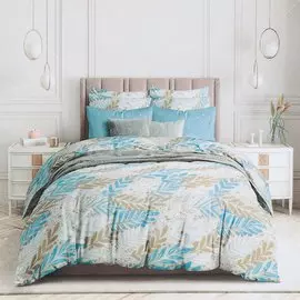 Постельное белье 1.5-спальное, простыня 150х214 см, 2 наволочки 70х70 см, пододеяльник 143х215 см, Guten Morgen, поплин, 972