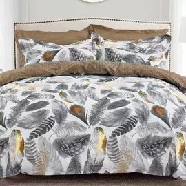 Постельное белье семейное, простыня 220х240 см, 2 наволочки 70х70 см, 2 пододеяльника 145х215 см, Cleo, сатин, коллекция Satin Lux, 40/638-SL