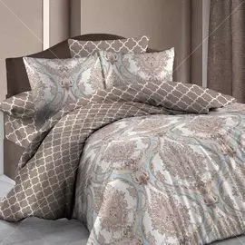 Постельное белье евростандарт, простыня 200х215 см, 2 наволочки 70х70 см, пододеяльник 200х215 см, Василиса, бязь, 9605/1