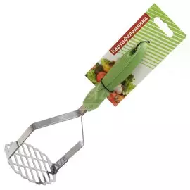 Картофелемялка нержавеющая сталь, навеска, зеленая, Daniks, Стандарт, YW-KT093B-5G/D-010