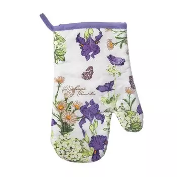 Прихватка-варежка 17х27 см, 100% хлопок, 450г/м2, Ирис_1